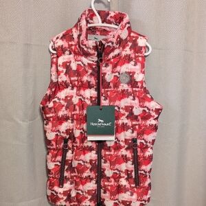 HorseWare Kids Red and White Puffer Vest Size 7/8